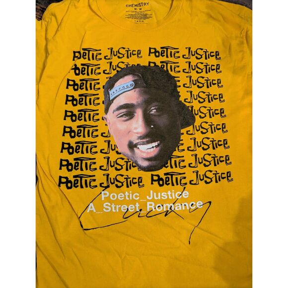 Vintage Tupac "Poetic Justice" Long Sleeve Tee - Iconic Hip Hop Style - Picture 3 of 4